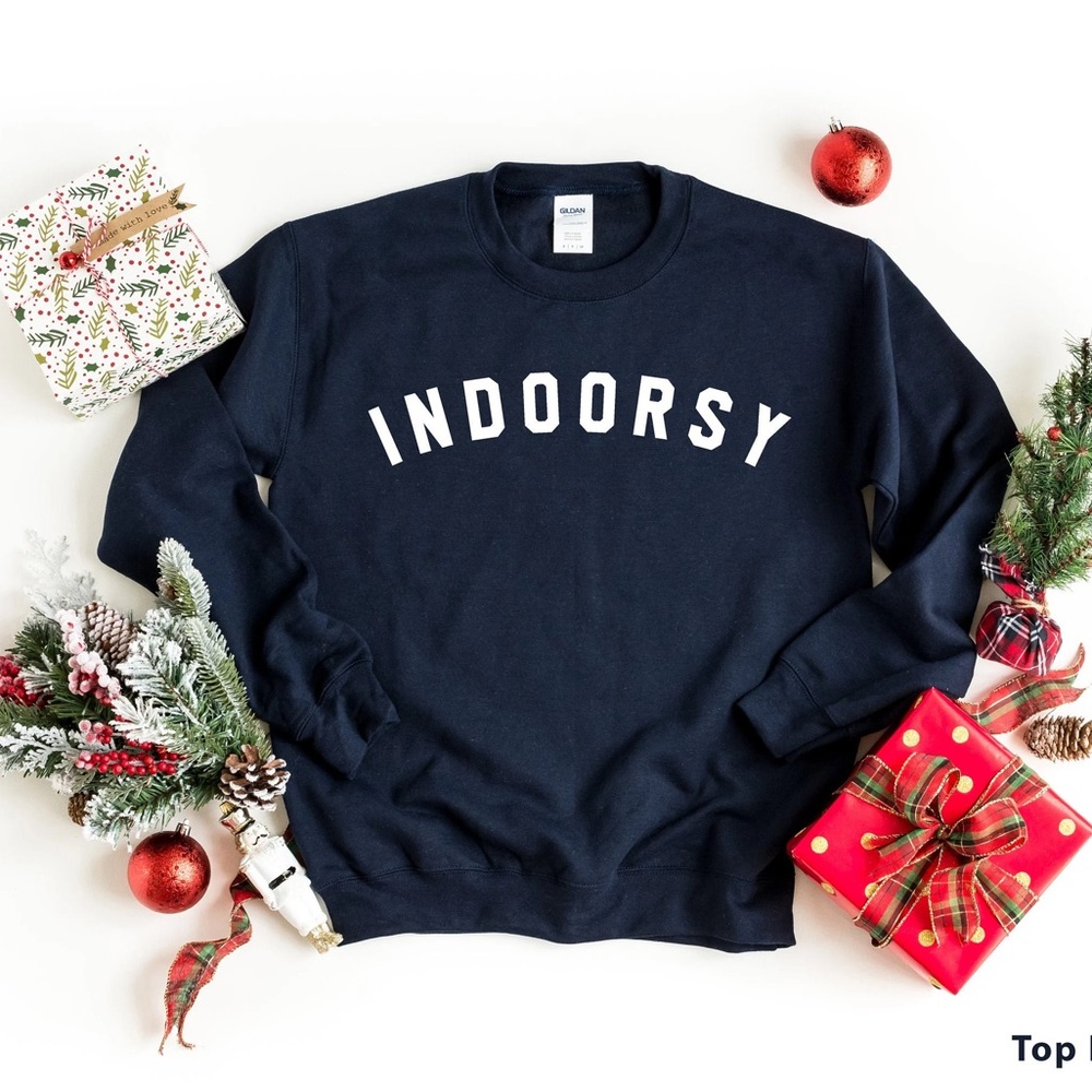 Indoorsy Funny Crewneck Sweatshirt